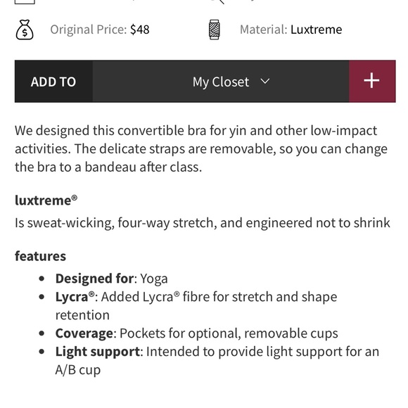 Lululemon Intended Bra - Picture 5 of 7